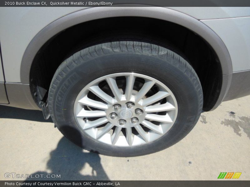 Quicksilver Metallic / Ebony/Ebony 2010 Buick Enclave CX