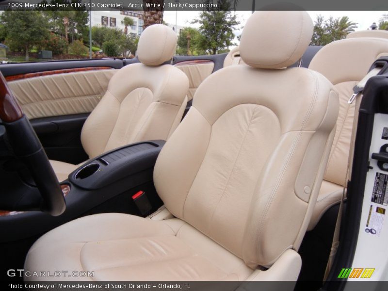 Arctic White / Black/Cappuccino 2009 Mercedes-Benz CLK 350 Cabriolet