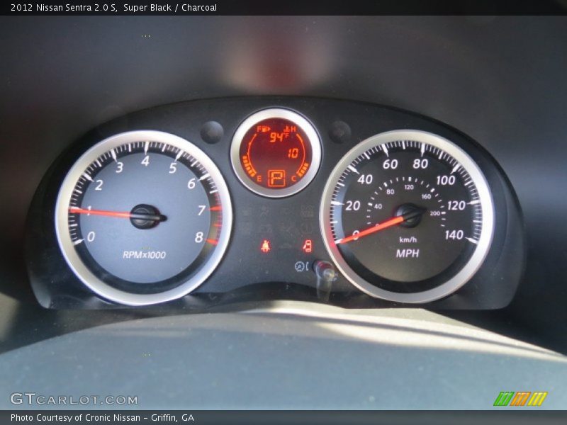 Super Black / Charcoal 2012 Nissan Sentra 2.0 S