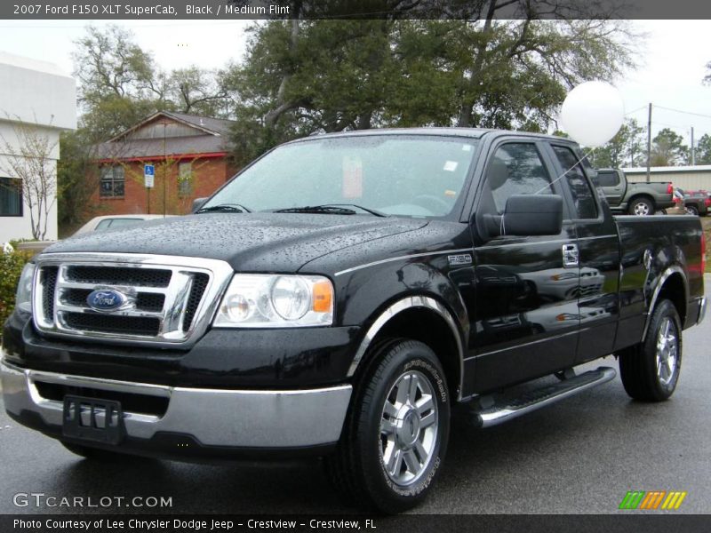 Black / Medium Flint 2007 Ford F150 XLT SuperCab