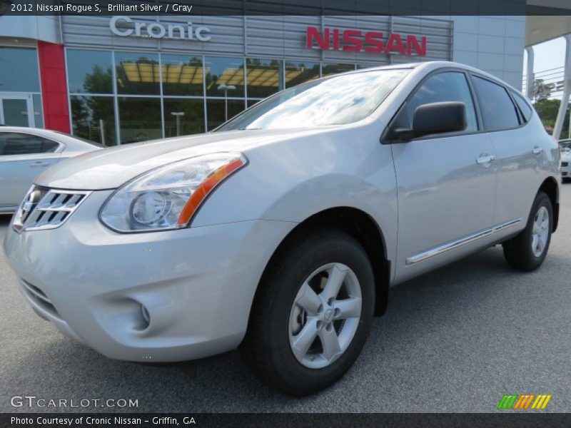 Brilliant Silver / Gray 2012 Nissan Rogue S