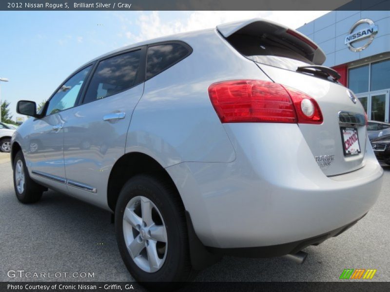 Brilliant Silver / Gray 2012 Nissan Rogue S