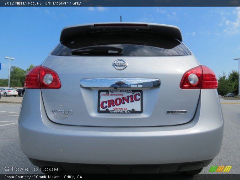 Brilliant Silver / Gray 2012 Nissan Rogue S