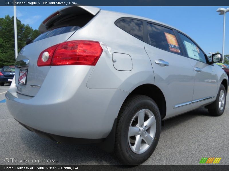 Brilliant Silver / Gray 2012 Nissan Rogue S