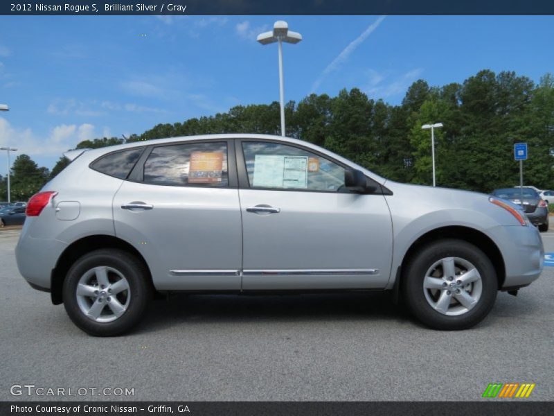 Brilliant Silver / Gray 2012 Nissan Rogue S