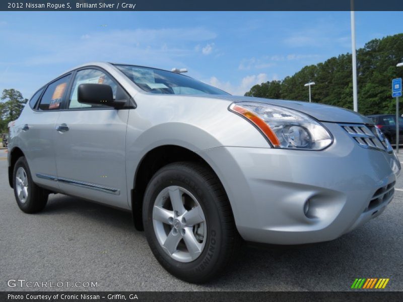 Brilliant Silver / Gray 2012 Nissan Rogue S