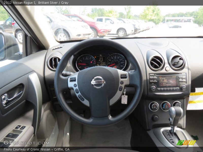 Brilliant Silver / Gray 2012 Nissan Rogue S