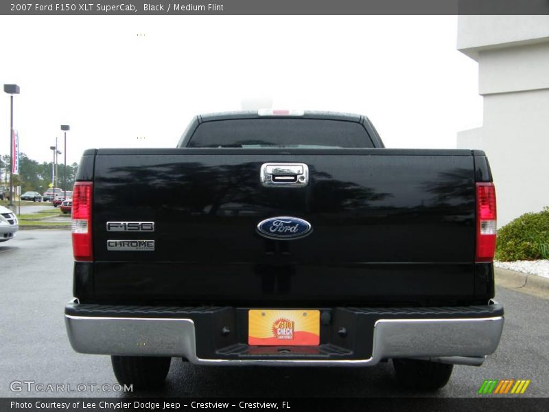 Black / Medium Flint 2007 Ford F150 XLT SuperCab