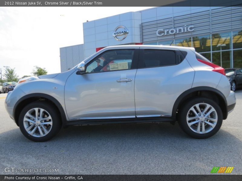 Chrome Silver / Black/Silver Trim 2012 Nissan Juke SV
