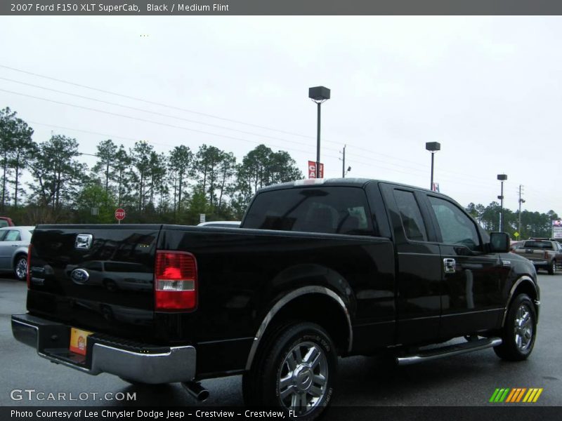 Black / Medium Flint 2007 Ford F150 XLT SuperCab