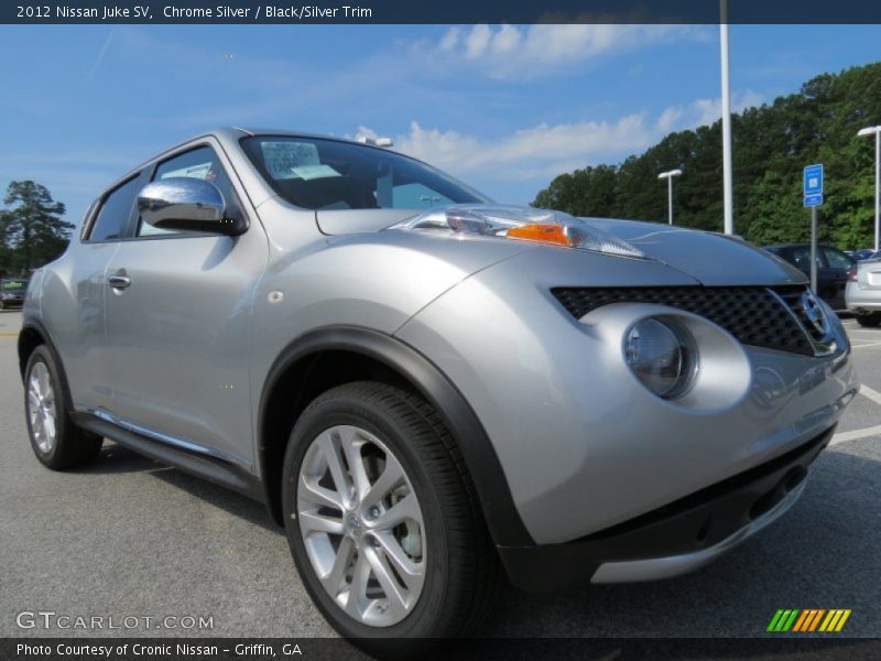 Chrome Silver / Black/Silver Trim 2012 Nissan Juke SV