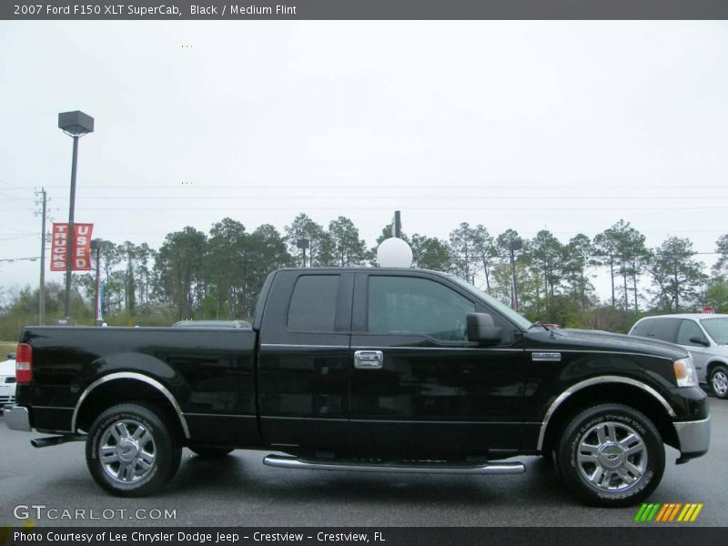 Black / Medium Flint 2007 Ford F150 XLT SuperCab