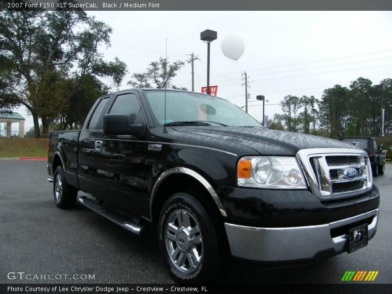 Black / Medium Flint 2007 Ford F150 XLT SuperCab