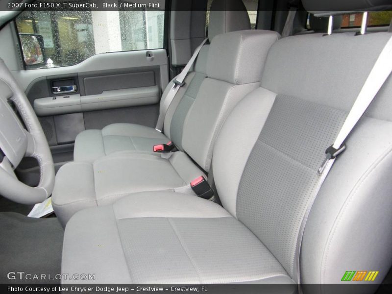 Black / Medium Flint 2007 Ford F150 XLT SuperCab