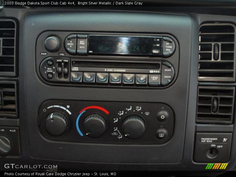 Bright Silver Metallic / Dark Slate Gray 2003 Dodge Dakota Sport Club Cab 4x4