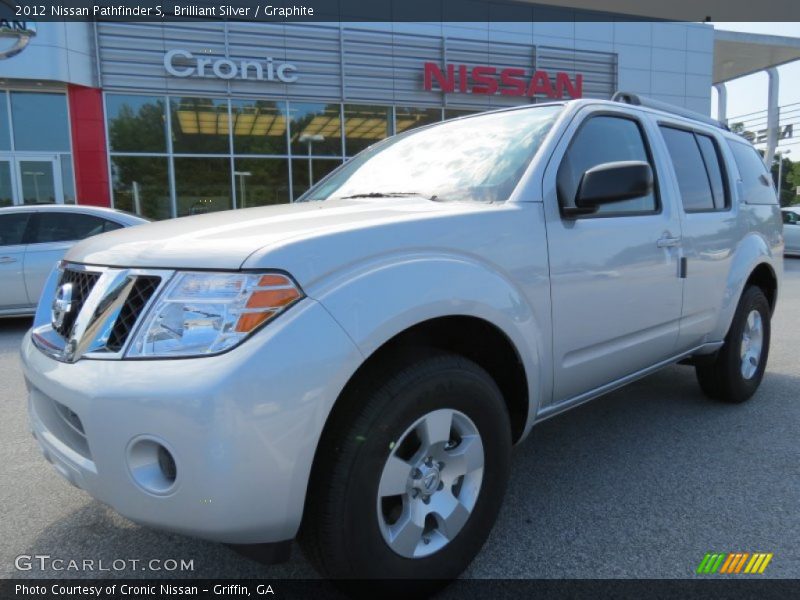 Brilliant Silver / Graphite 2012 Nissan Pathfinder S