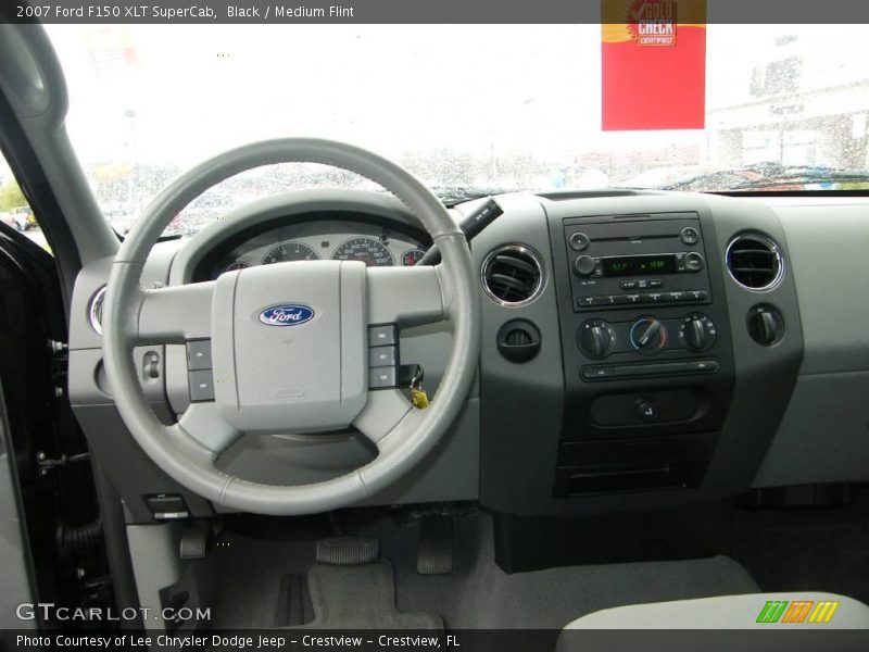 Black / Medium Flint 2007 Ford F150 XLT SuperCab