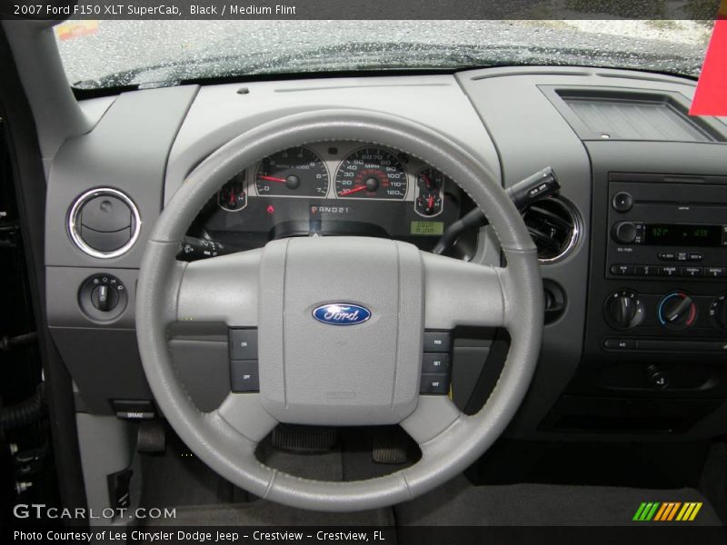 Black / Medium Flint 2007 Ford F150 XLT SuperCab