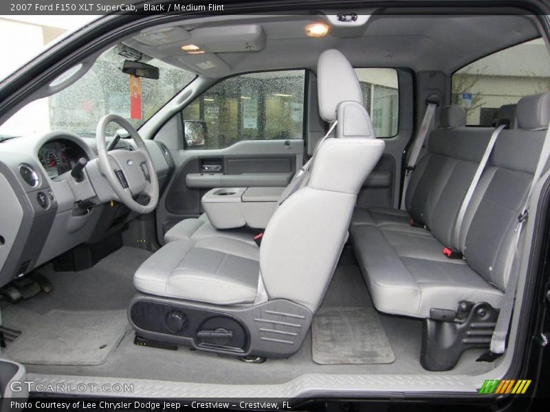 Black / Medium Flint 2007 Ford F150 XLT SuperCab