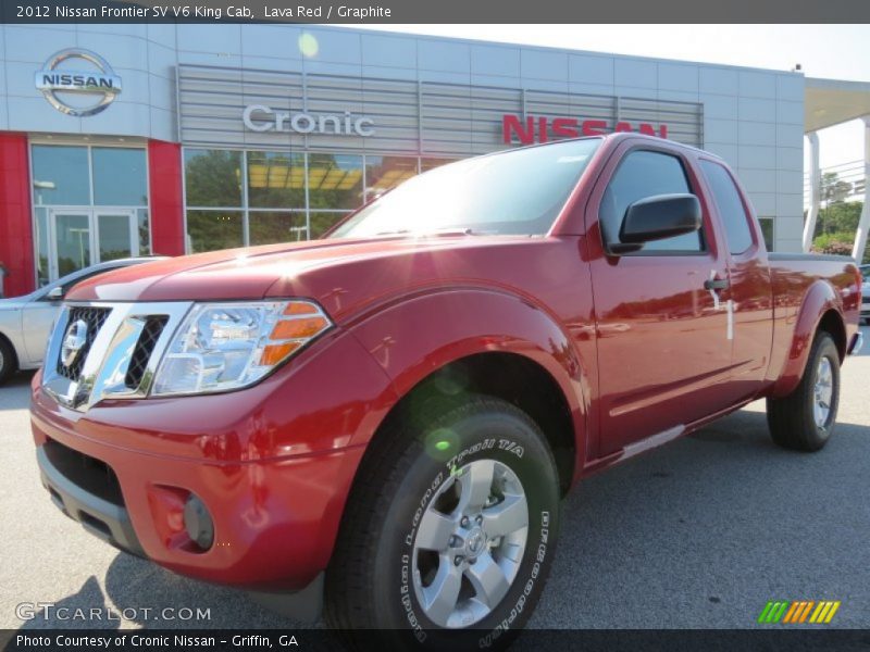 Lava Red / Graphite 2012 Nissan Frontier SV V6 King Cab