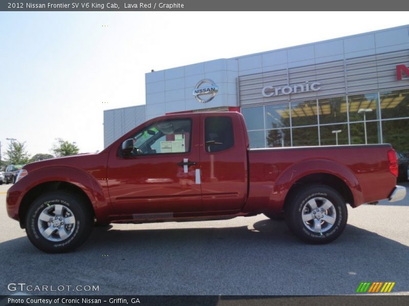 Lava Red / Graphite 2012 Nissan Frontier SV V6 King Cab