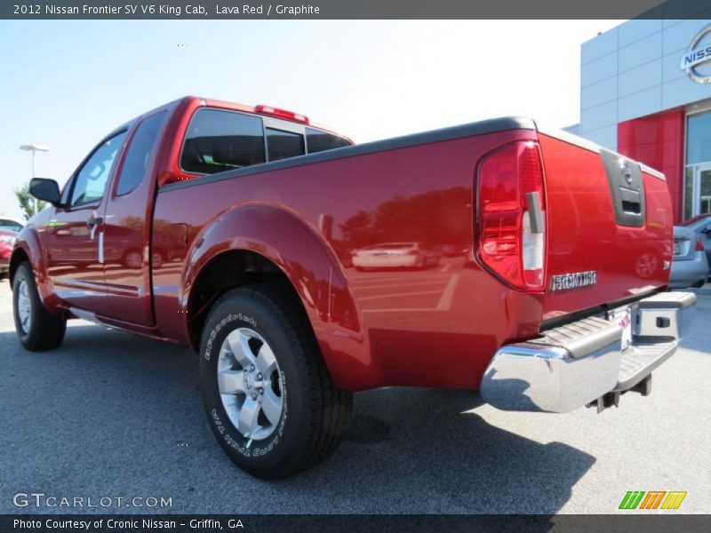 Lava Red / Graphite 2012 Nissan Frontier SV V6 King Cab