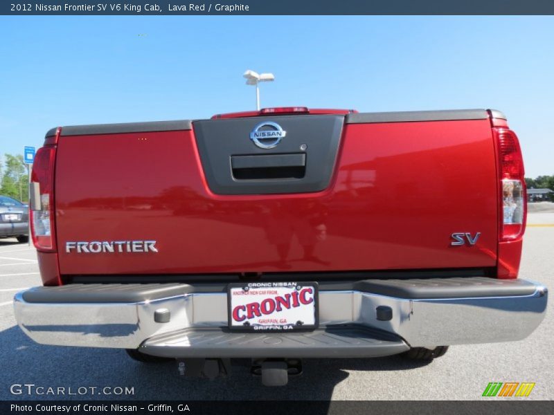 Lava Red / Graphite 2012 Nissan Frontier SV V6 King Cab