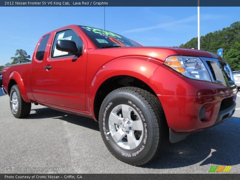 Lava Red / Graphite 2012 Nissan Frontier SV V6 King Cab