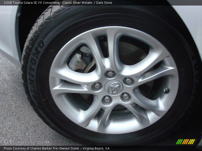 Classic Silver Metallic / Dark Stone 2008 Toyota Solara SE V6 Convertible