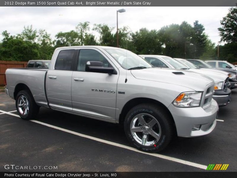 Bright Silver Metallic / Dark Slate Gray 2012 Dodge Ram 1500 Sport Quad Cab 4x4