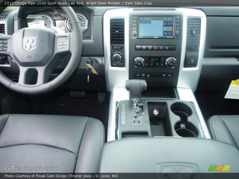 Bright Silver Metallic / Dark Slate Gray 2012 Dodge Ram 1500 Sport Quad Cab 4x4