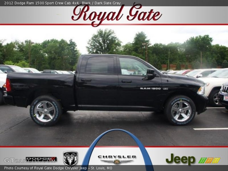 Black / Dark Slate Gray 2012 Dodge Ram 1500 Sport Crew Cab 4x4