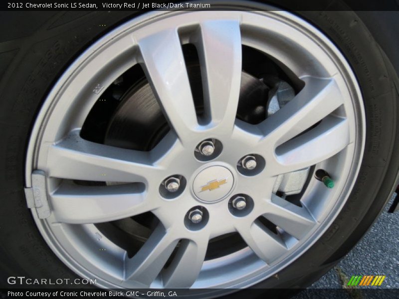 Victory Red / Jet Black/Dark Titanium 2012 Chevrolet Sonic LS Sedan
