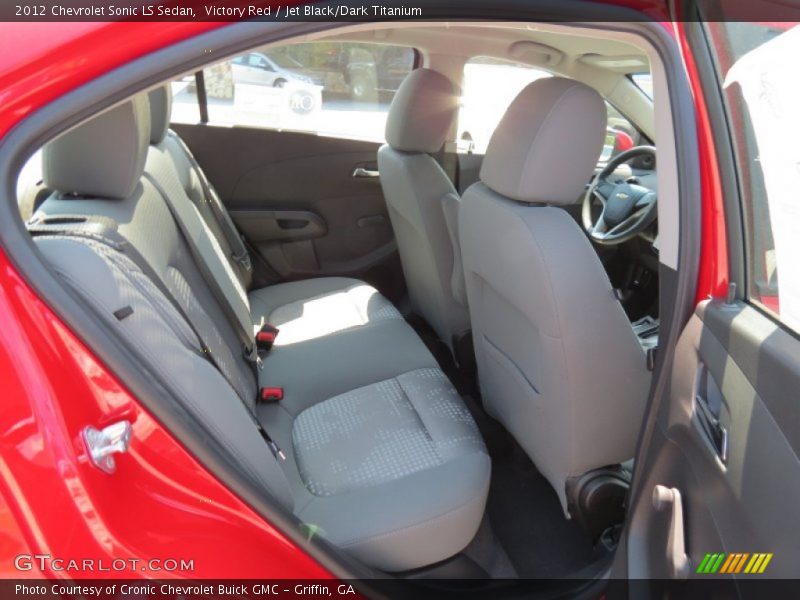 Victory Red / Jet Black/Dark Titanium 2012 Chevrolet Sonic LS Sedan