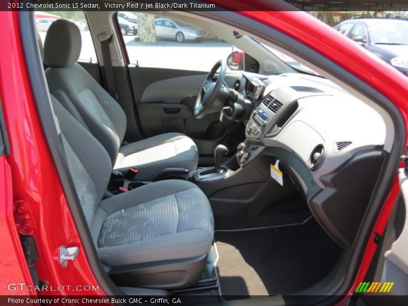 Victory Red / Jet Black/Dark Titanium 2012 Chevrolet Sonic LS Sedan