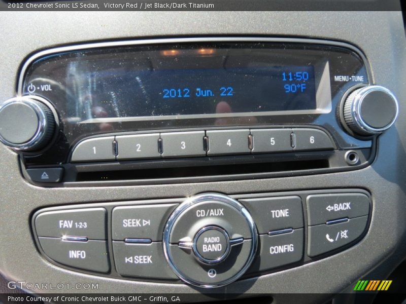 Victory Red / Jet Black/Dark Titanium 2012 Chevrolet Sonic LS Sedan