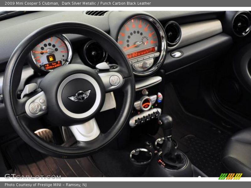 Dark Silver Metallic / Punch Carbon Black Leather 2009 Mini Cooper S Clubman