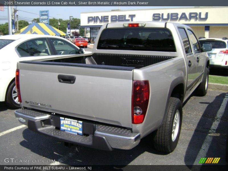 Silver Birch Metallic / Medium Dark Pewter 2005 Chevrolet Colorado LS Crew Cab 4x4
