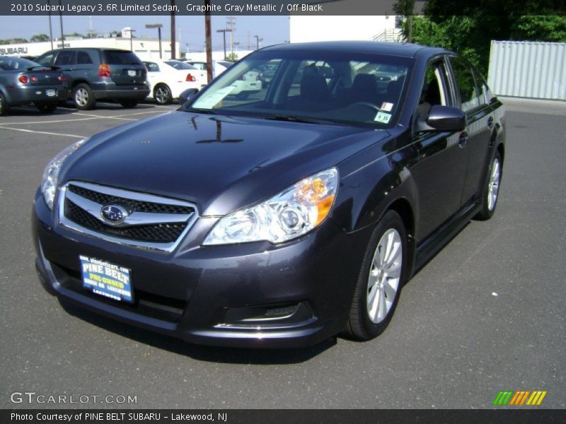 Graphite Gray Metallic / Off Black 2010 Subaru Legacy 3.6R Limited Sedan