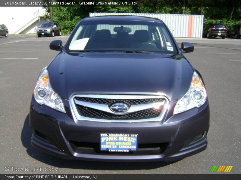 Graphite Gray Metallic / Off Black 2010 Subaru Legacy 3.6R Limited Sedan