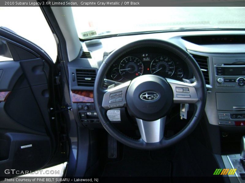 Graphite Gray Metallic / Off Black 2010 Subaru Legacy 3.6R Limited Sedan