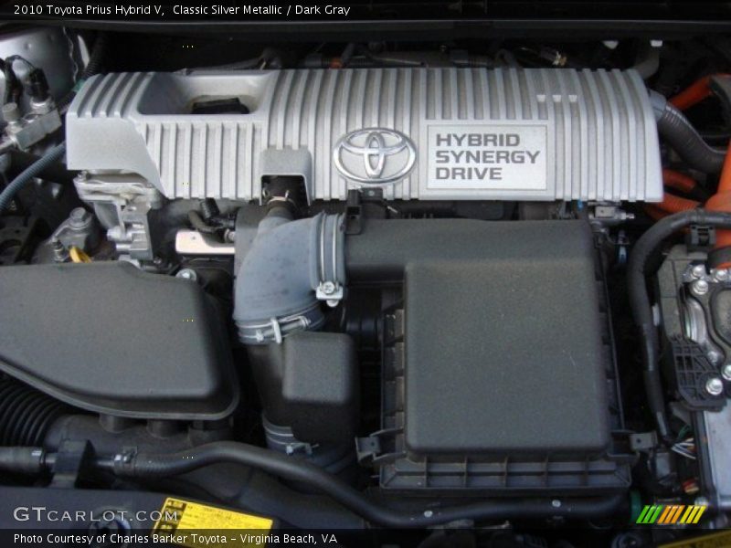  2010 Prius Hybrid V Engine - 1.8 Liter DOHC 16-Valve VVT-i 4 Cylinder Gasoline/Electric Hybrid