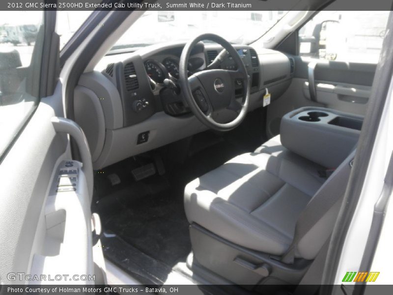 Summit White / Dark Titanium 2012 GMC Sierra 2500HD Extended Cab Utility Truck