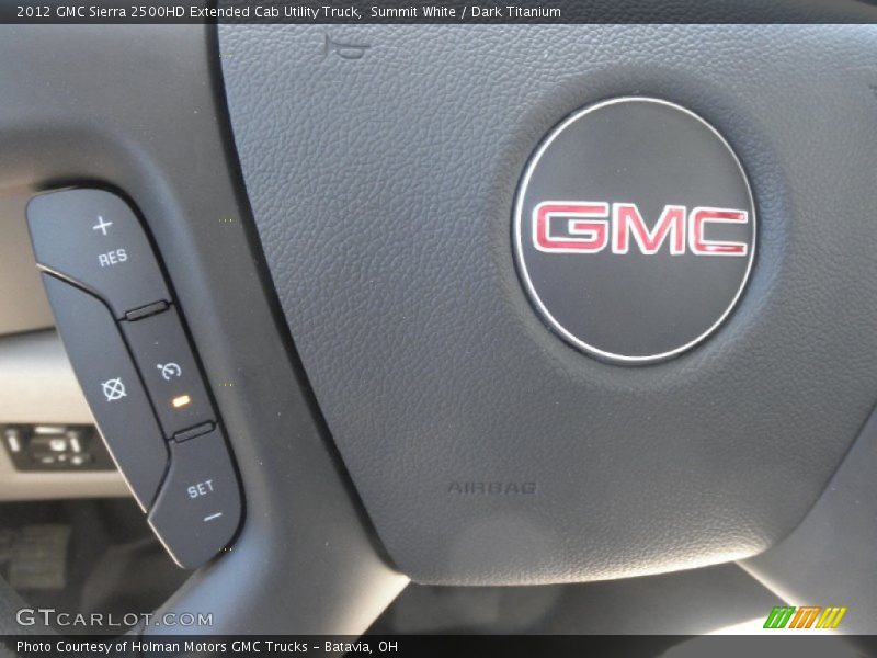 Summit White / Dark Titanium 2012 GMC Sierra 2500HD Extended Cab Utility Truck