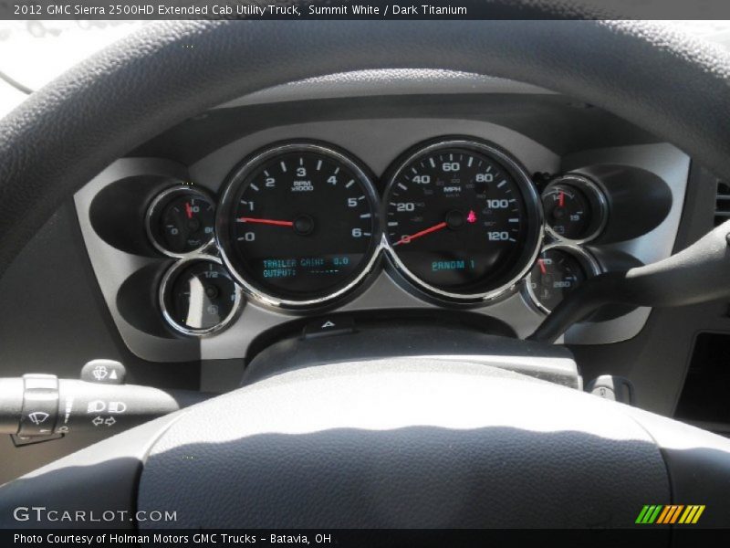 Summit White / Dark Titanium 2012 GMC Sierra 2500HD Extended Cab Utility Truck