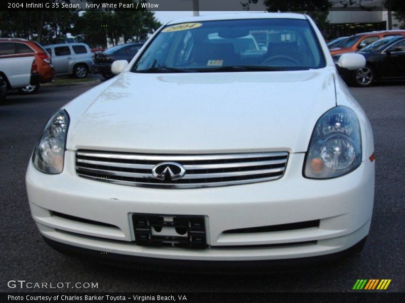 Ivory White Pearl / Willow 2004 Infiniti G 35 Sedan