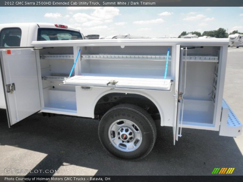 Summit White / Dark Titanium 2012 GMC Sierra 2500HD Extended Cab Utility Truck