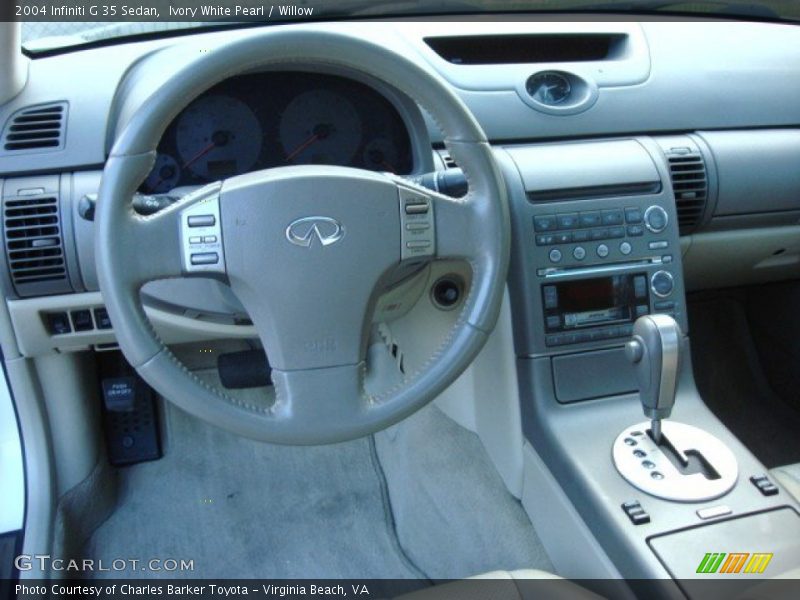 Ivory White Pearl / Willow 2004 Infiniti G 35 Sedan