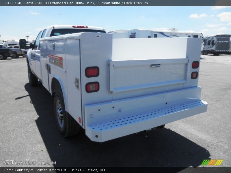 Summit White / Dark Titanium 2012 GMC Sierra 2500HD Extended Cab Utility Truck
