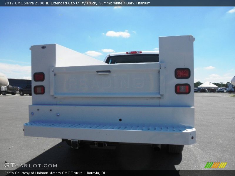 Summit White / Dark Titanium 2012 GMC Sierra 2500HD Extended Cab Utility Truck
